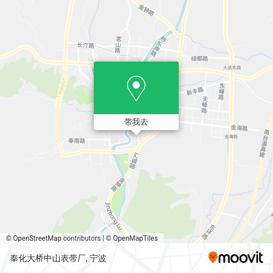 奉化大桥中山表带厂地图