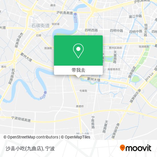 沙县小吃(九曲店)地图