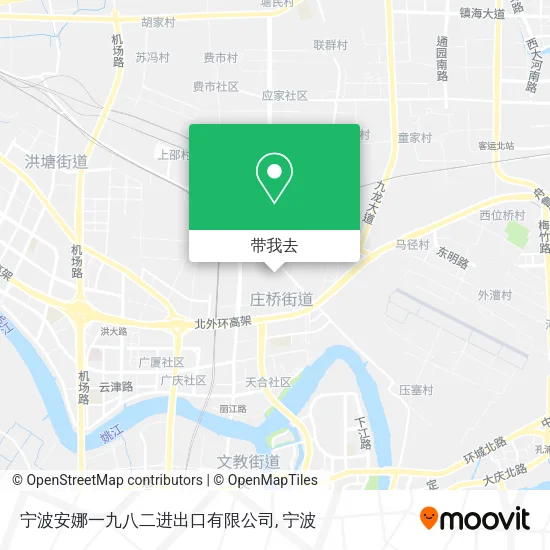 宁波安娜一九八二进出口有限公司地图