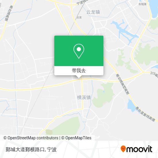 鄞城大道鄞横路口地图