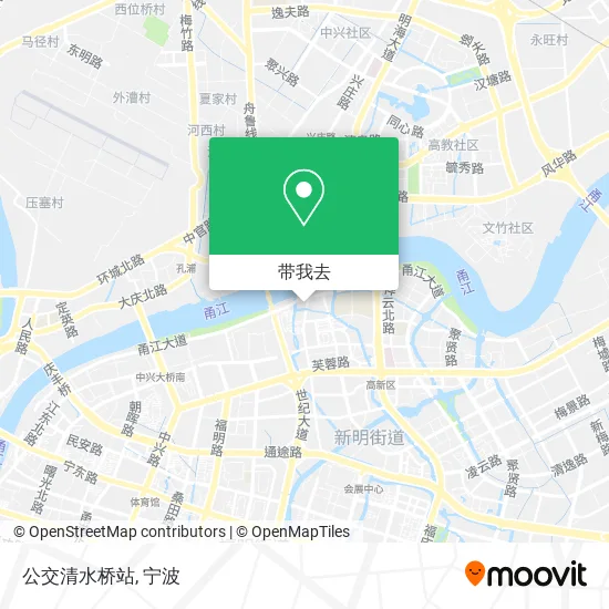 公交清水桥站地图