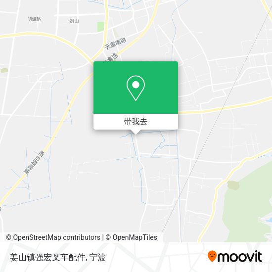 姜山镇强宏叉车配件地图