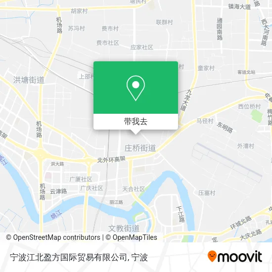 宁波江北盈方国际贸易有限公司地图