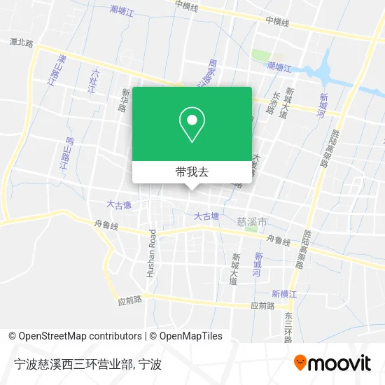 宁波慈溪西三环营业部地图