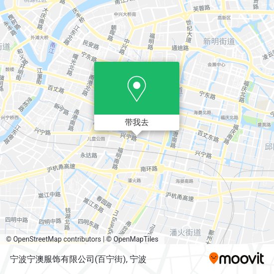 宁波宁澳服饰有限公司(百宁街)地图