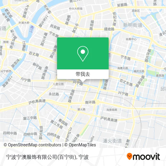 宁波宁澳服饰有限公司(百宁街)地图