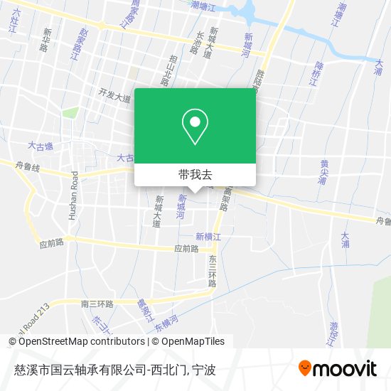 慈溪市国云轴承有限公司-西北门地图