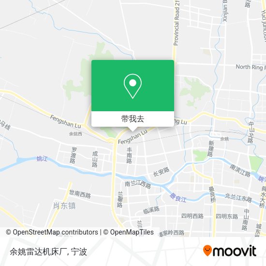 余姚雷达机床厂地图