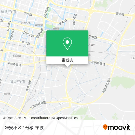 雅安小区-1号楼地图
