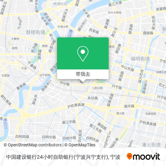 中国建设银行24小时自助银行(宁波兴宁支行)地图