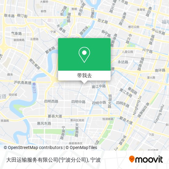 大田运输服务有限公司(宁波分公司)地图