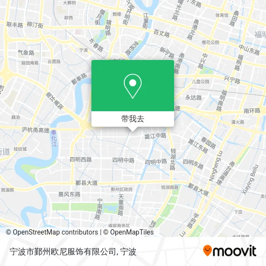 宁波市鄞州欧尼服饰有限公司地图