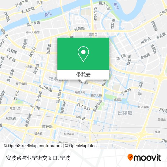 安波路与业宁街交叉口地图