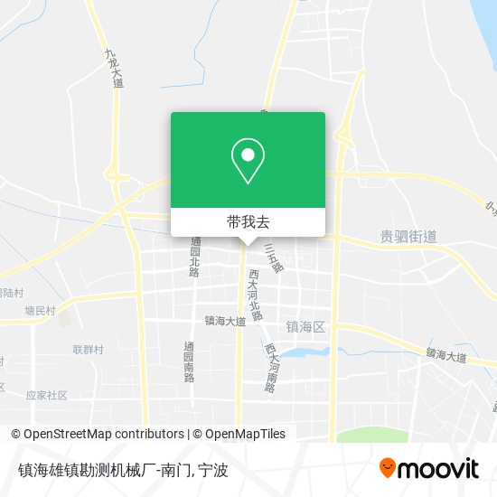镇海雄镇勘测机械厂-南门地图