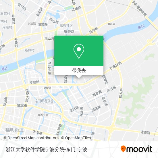 浙江大学软件学院宁波分院-东门地图
