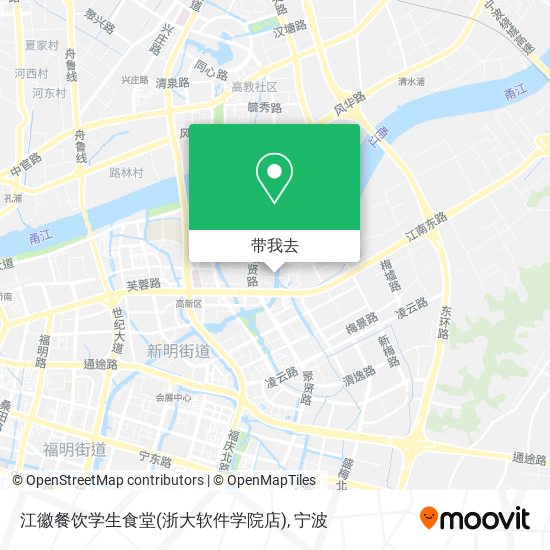 江徽餐饮学生食堂(浙大软件学院店)地图