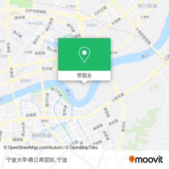 宁波大学-甬江商贸区地图