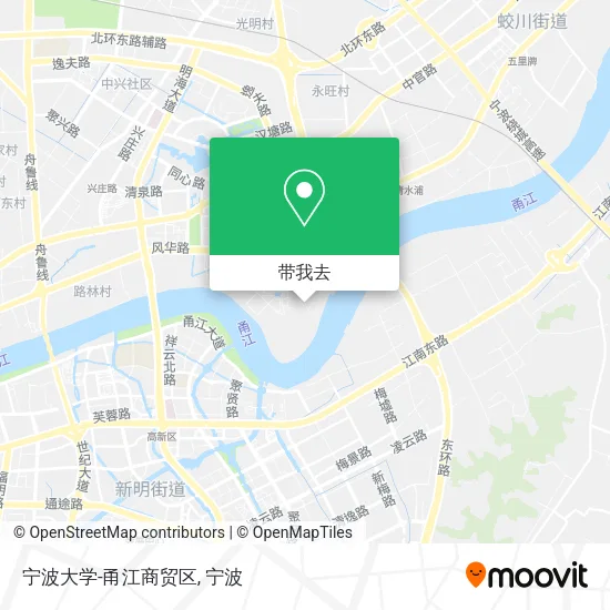 宁波大学-甬江商贸区地图