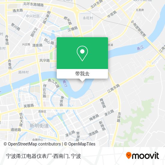 宁波甬江电器仪表厂-西南门地图
