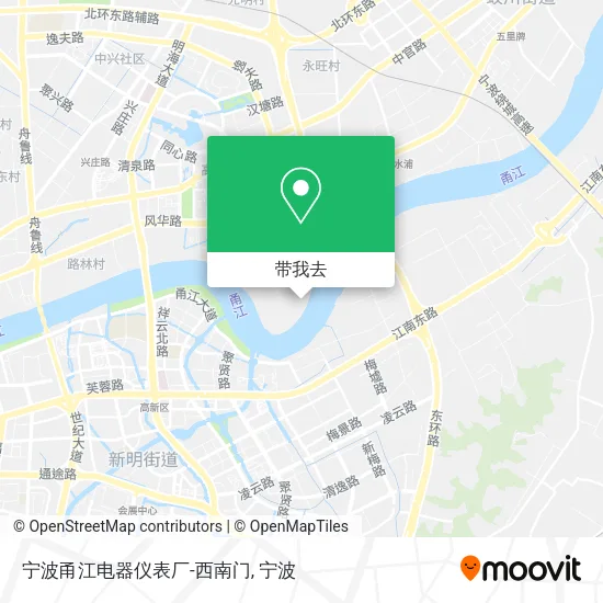 宁波甬江电器仪表厂-西南门地图