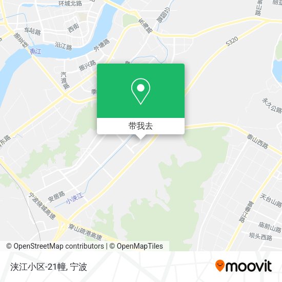 浃江小区-21幢地图