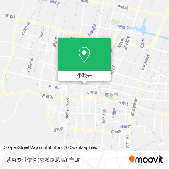 紫康专业修脚(慈溪路总店)地图