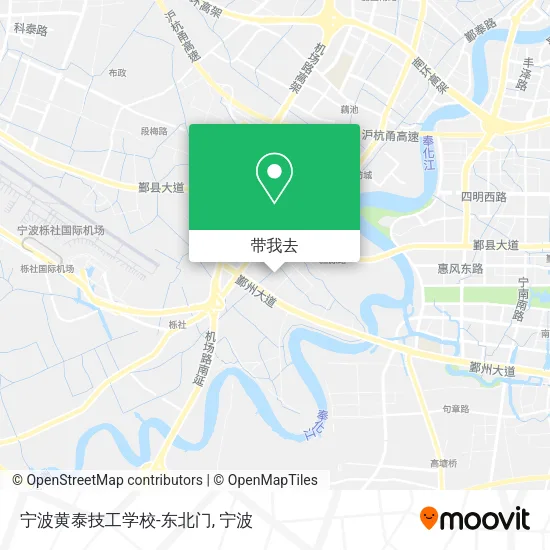 宁波黄泰技工学校-东北门地图