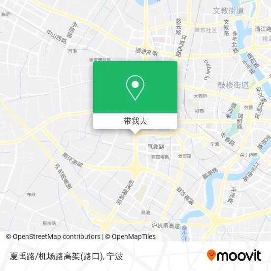 夏禹路/机场路高架(路口)地图