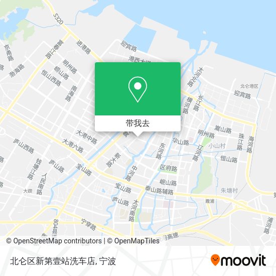 北仑区新第壹站洗车店地图