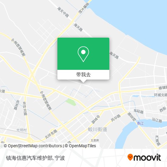 镇海信惠汽车维护部地图