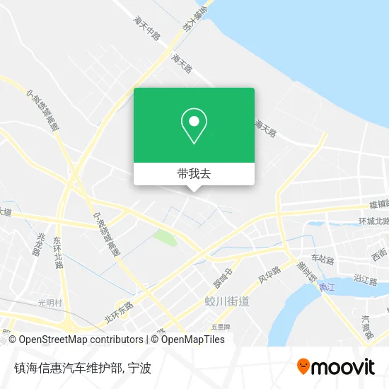 镇海信惠汽车维护部地图