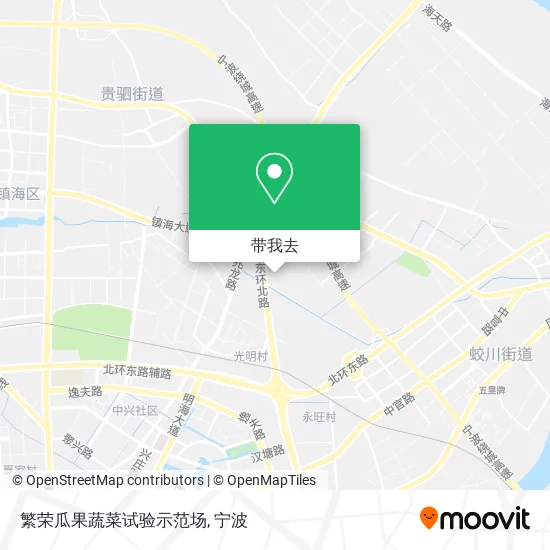 繁荣瓜果蔬菜试验示范场地图