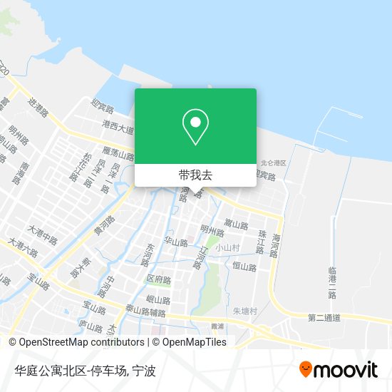 华庭公寓北区-停车场地图