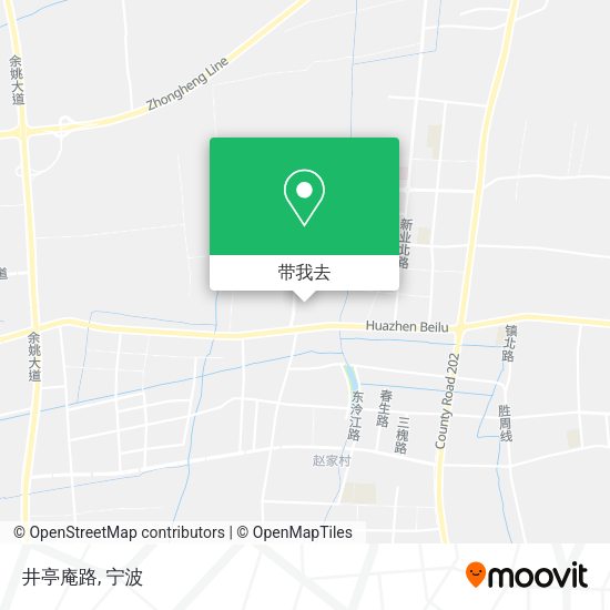 井亭庵路地图