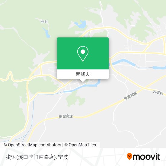 蜜语(溪口牌门南路店)地图