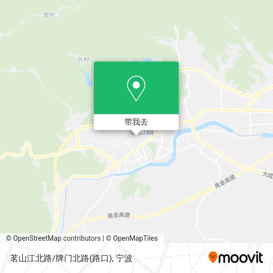 茗山江北路/牌门北路(路口)地图