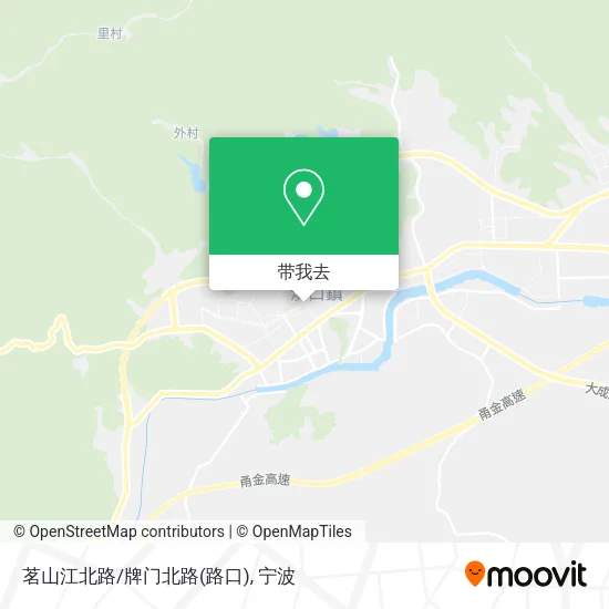 茗山江北路/牌门北路(路口)地图