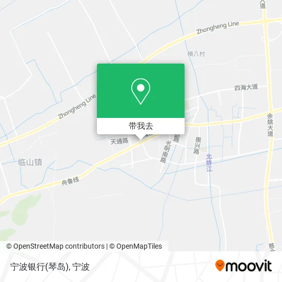 宁波银行(琴岛)地图