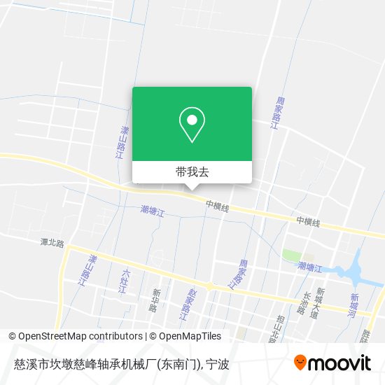 慈溪市坎墩慈峰轴承机械厂(东南门)地图