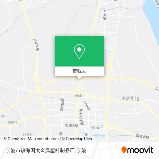 宁波市镇海国太金属塑料制品厂地图