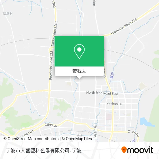 宁波市人盛塑料色母有限公司地图