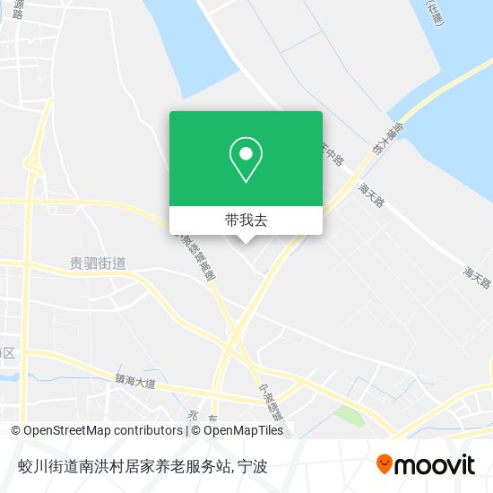 蛟川街道南洪村居家养老服务站地图