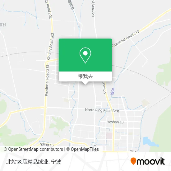 北站老店精品绒业地图