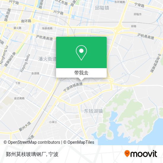 鄞州莫枝玻璃钢厂地图
