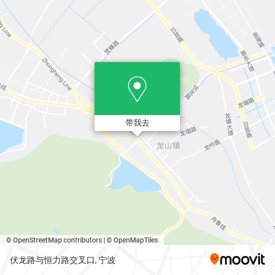 伏龙路与恒力路交叉口地图