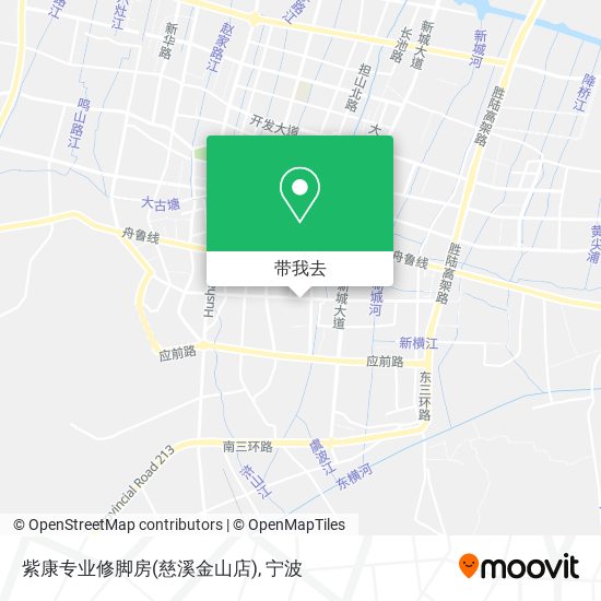 紫康专业修脚房(慈溪金山店)地图