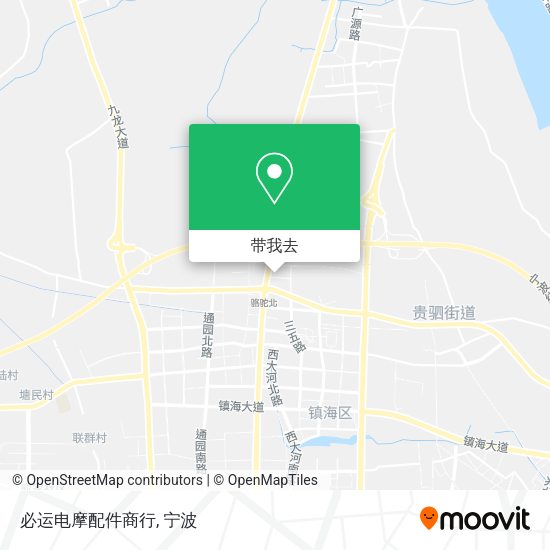 必运电摩配件商行地图