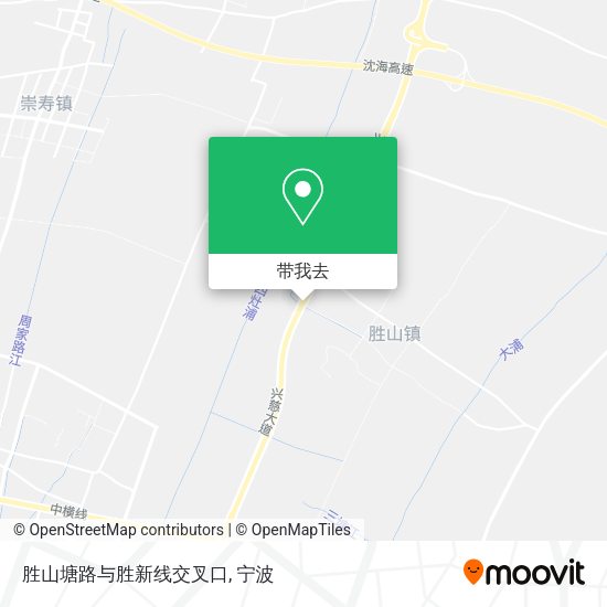 胜山塘路与胜新线交叉口地图
