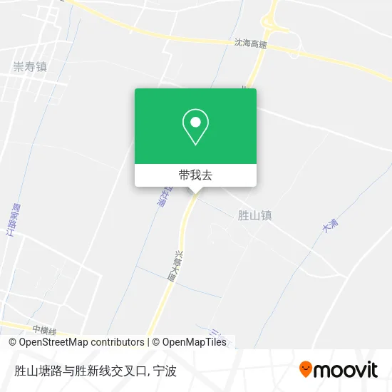胜山塘路与胜新线交叉口地图