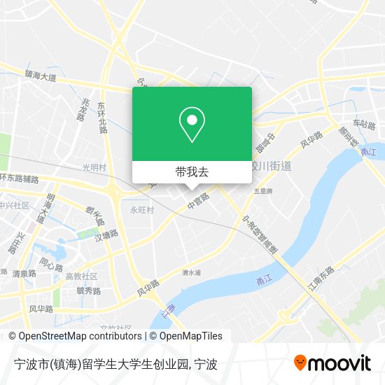 宁波市(镇海)留学生大学生创业园地图